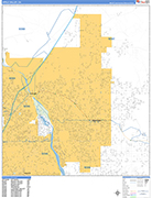 Apple Valley  Wall Map Basic Style